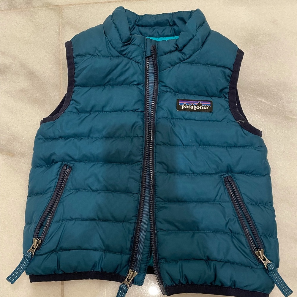 Patagonia Vest blue/green 6-12m